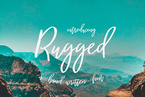 Rugged A Hand-written Font