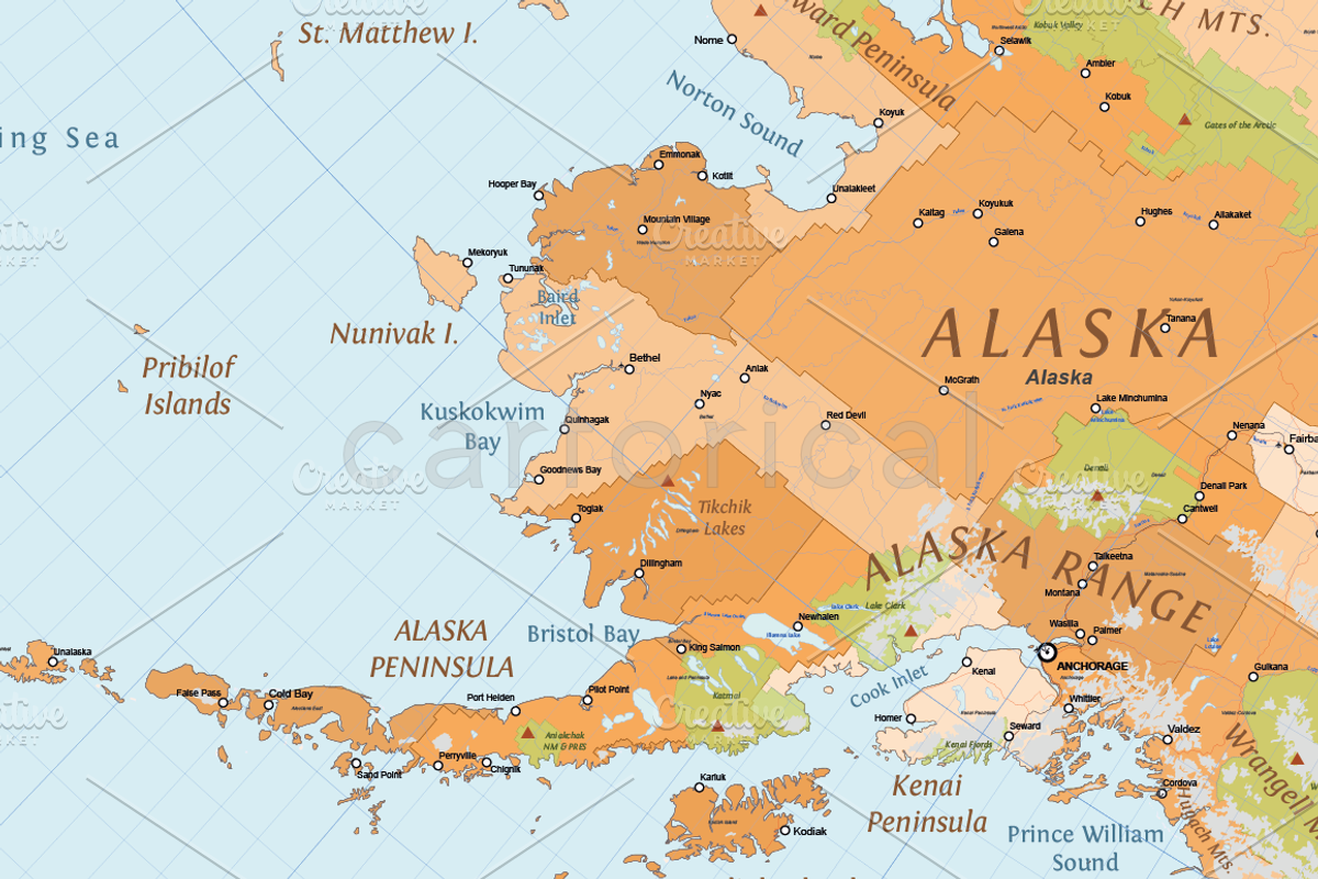 Vector Map of United States, a Work Illustration by Cartorical (Photo 6 of 6)