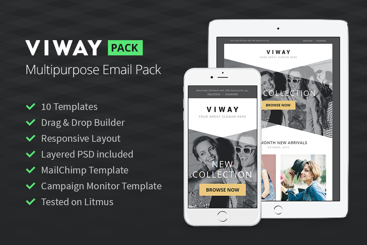 Promo & Corporate Pack of 10 Email, an Email Template by NancyS (Photo 2 of 2)