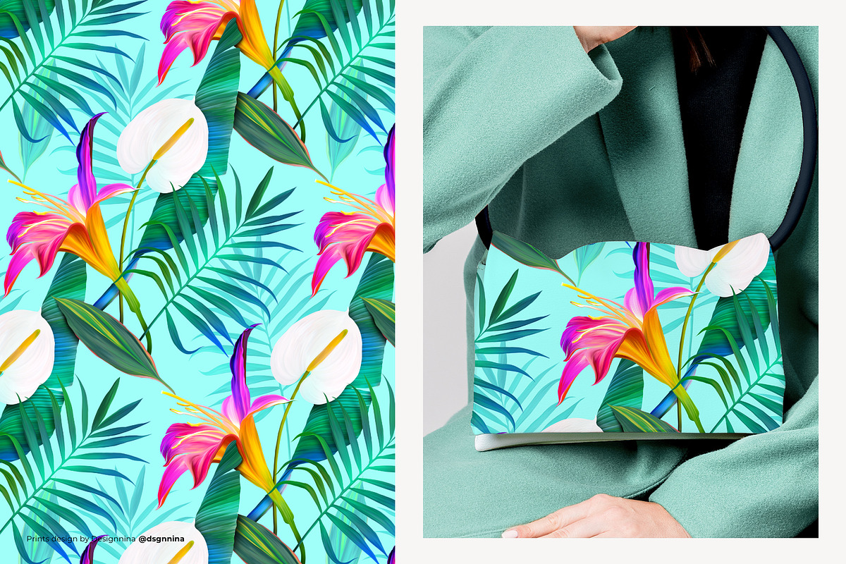 Tropicana — Luxury Seamless Pattern, a Pattern Graphic by Designnina Shop (Photo 4 of 11)