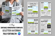 Vintage Newspaper Template, a Magazine Template by ZoloDesignHub (Thumbnail 1 of 8)