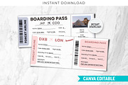 Emirates Airlines Ticket Canva PDF, a Card Template by Snapybiz (Thumbnail 1 of 6)