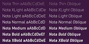 Nota, a Sans Serif Font by Wiescher-Design (Thumbnail 3 of 6)