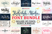 Rotterlab Studio Font Bundle, a Script Font by Rotterlab Studio