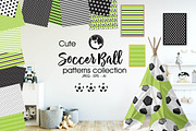 SOCCER BALL Pattern collection, a Pattern Graphic by PrettyPatterns (Thumbnail 1 of 5)