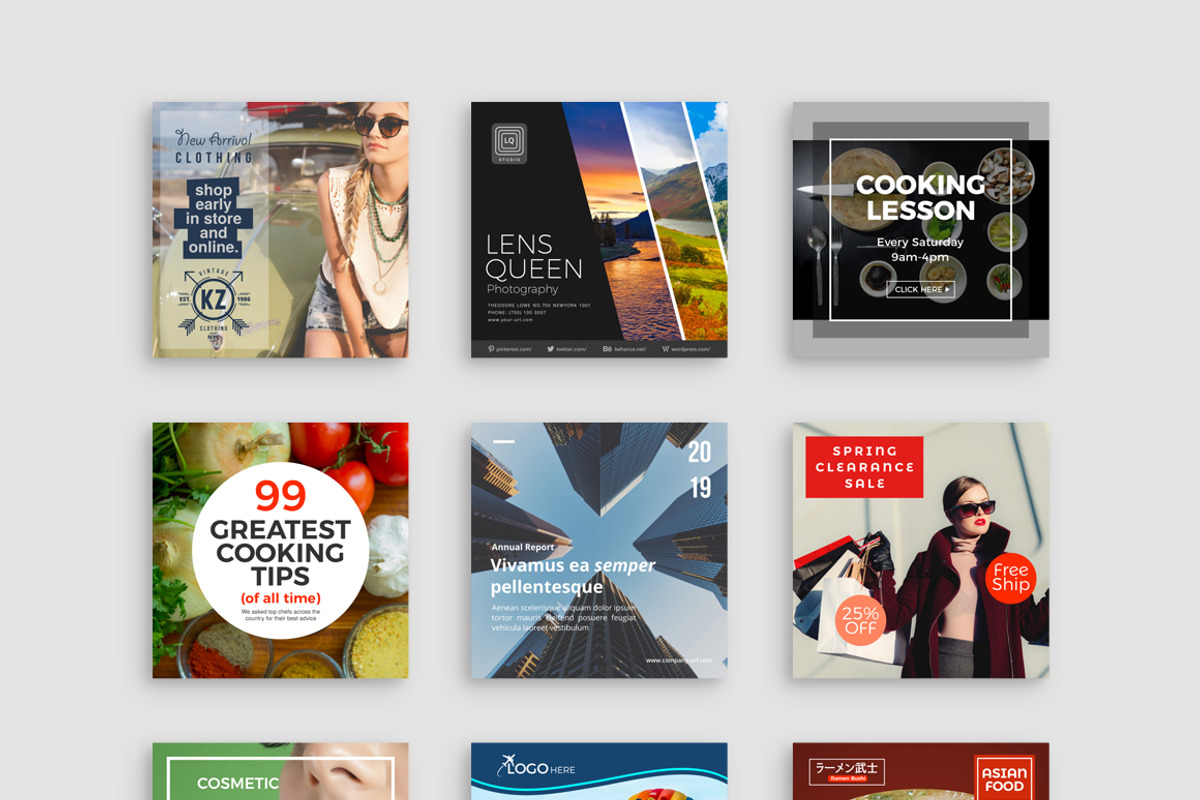 140+ Instagram Templates | 50% Off, a Social Media Template by Studio Siv (Photo 6 of 12)