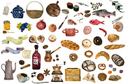 Menu Recipe Creator Watercolor Food, a Food Illustration by Bychovsky design (Thumbnail 2 of 5)