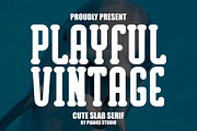 Playful Vintage - Cute Slab Serif, a Slab Serif Font by Pian45 Studio (Thumbnail 1 of 6)