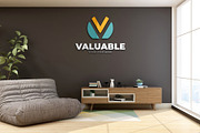 PSD Office Scene Modern Wall Mockup, a Product Mockup by Ayy (Thumbnail 6 of 17)