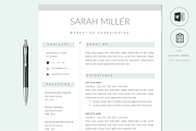 Resume CV Template & Cover Letter, a Resume Template by PAPPERMINT RESUME STUDIO (Thumbnail 1 of 6)