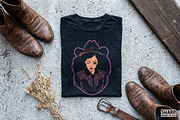 Spooky Cowgirl Portrait With, an Object Graphic by SharpMarketplace (Thumbnail 3 of 4)