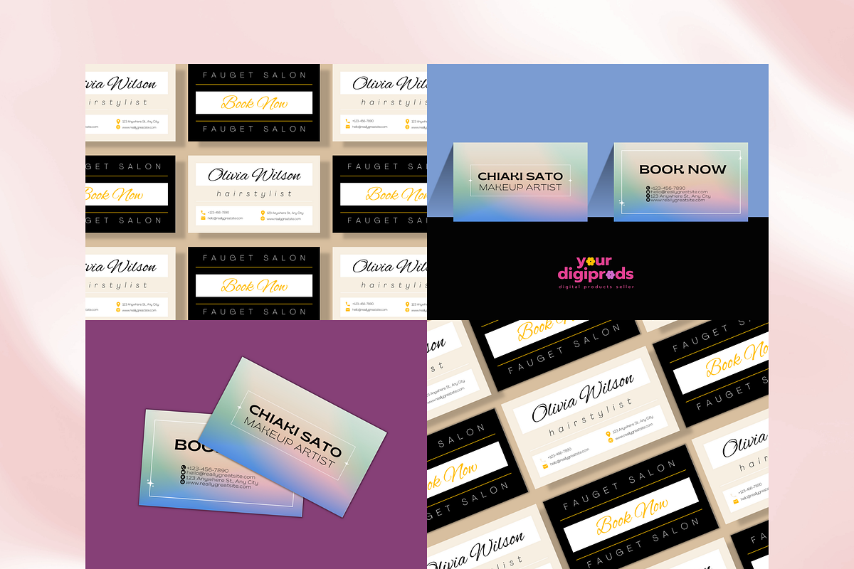 Business Card Mockup Templates, a Product Mockup by Your DigiProds (Photo 4 of 7)