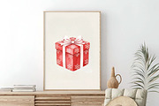 Watercolor Christmas Gift Clipart, an Illustration by SinaCreation (Thumbnail 5 of 7)