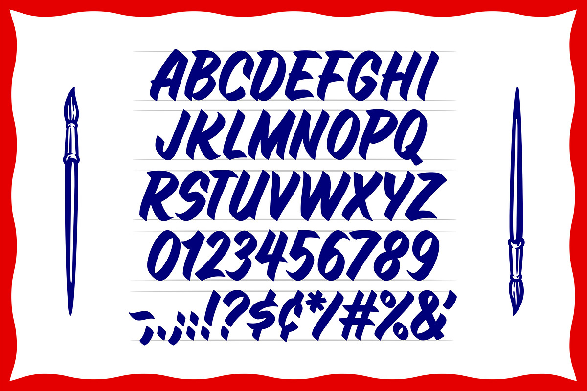 Super Market Slant Font, a Font by MightySHORT (Photo 2 of 3)