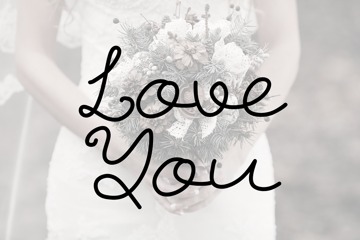 Simple Wedding is a handwritten font, a Script Font by Brown Cupple (Photo 6 of 7)