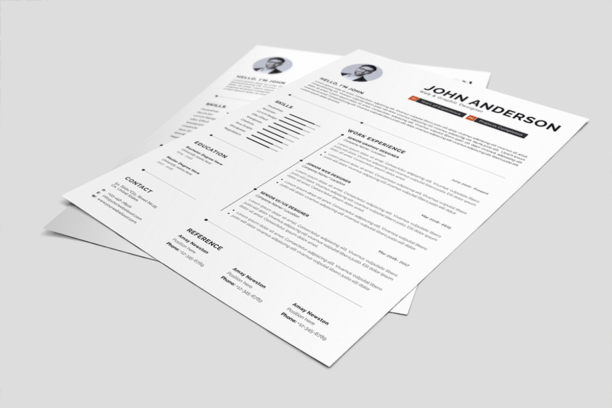 Clean Resume CV, a Resume Template by Abdul Studio (Photo 3 of 5)