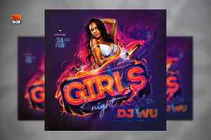 Girls Night Flyer, a Flyer Template by MonkeyBOX