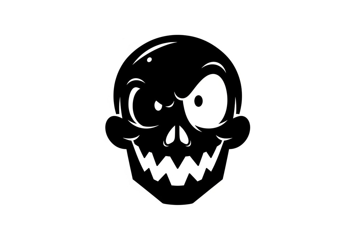 Skull & Crossbones Silhouette Vector, an Illustration by jahid234 (Photo 46 of 51)
