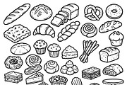 French bakery bread doodles, hand, an Object Illustration by Voodz_shop (Thumbnail 3 of 3)