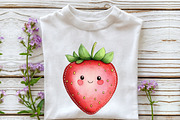 Cute Cottagecore Strawberry Clipart, an Illustration by Rose Art (Thumbnail 7 of 7)