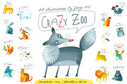 DIG BUNDLE Funny animals, an Animal Illustration by Zooza Art (Thumbnail 38 of 40)