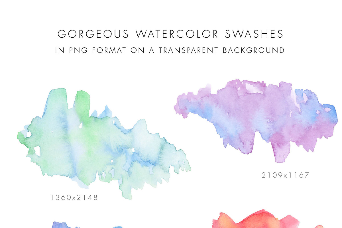 Watercolor Effects for Photoshop, a Texture Graphic by Hello Muse Design (Photo 5 of 6)
