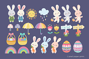 Cute Little Easter Clipart, an Object Graphic by PixelPaperPrints (Thumbnail 3 of 8)
