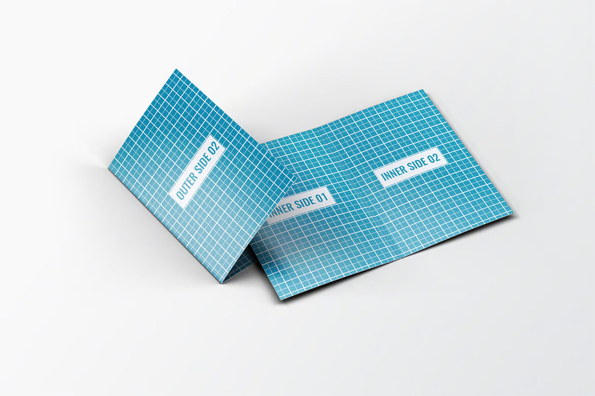 Vertical Folded Business Card Mockup, an Advertising Mockup by DesignRushMarket (Photo 5 of 6)