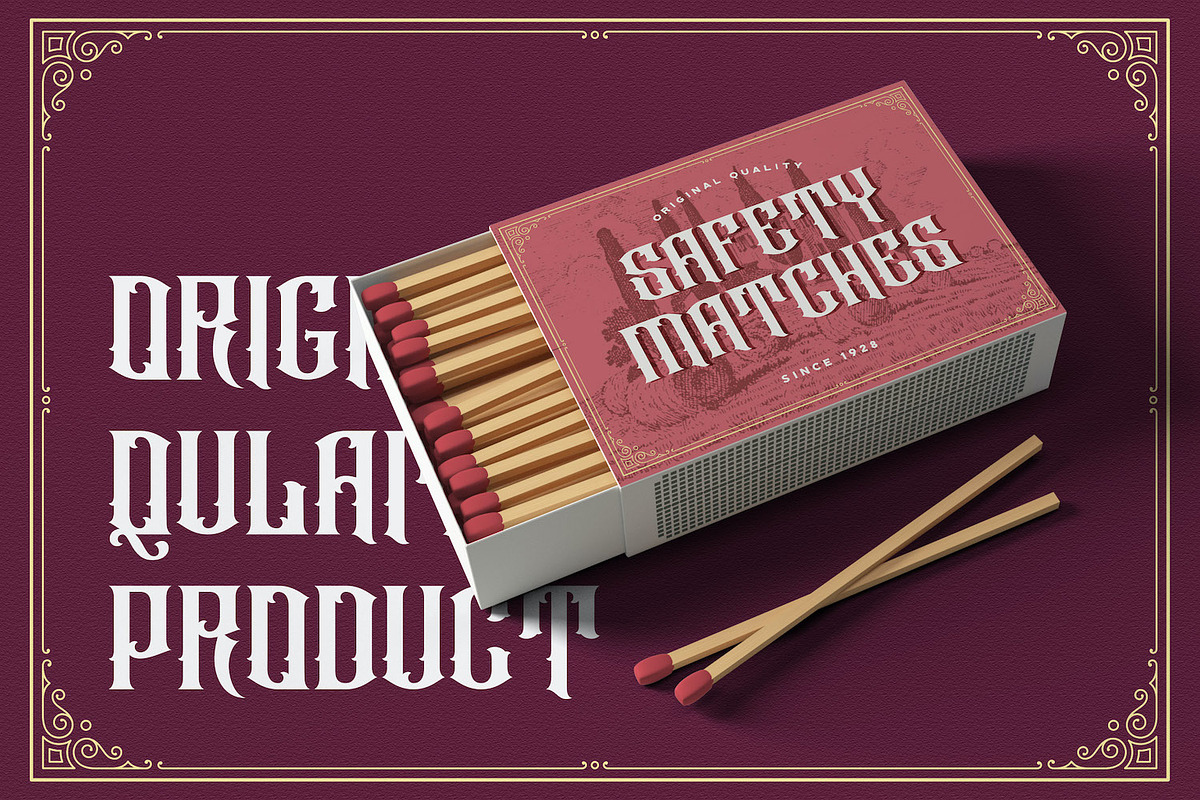 Raizen - Victorian Style Font, a Blackletter Font by StringLabs (Photo 8 of 15)