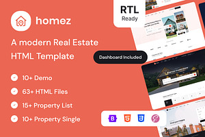 Homez — Real Estate HTML + RTL