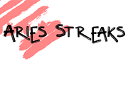 Aries Streaks Typeface, a Font by Rachel McBride Creative (Thumbnail 1 of 8)