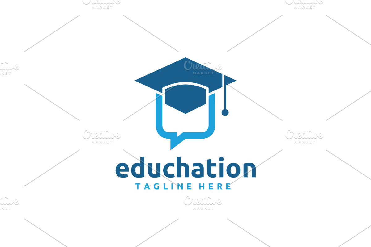 Education Chat Logo, a Branding & Logo Template by yopie (Photo 1 of 3)