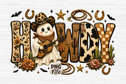 Howdy Ghost Png, Howdy Png, Cowboy, a Seasonal Illustration by Libby Wishes (Thumbnail 1 of 3)