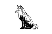 Fox Forest Silhouette Vector Bundle, an Illustration by Creativeshirt (Thumbnail 17 of 31)