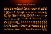 CS Canopus Drawn, a Blackletter Font by Craft Supply Co. (Thumbnail 8 of 8)