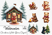 Christmas Wild Bears Sublimation Cli, an Illustration by CrexoraLab (Thumbnail 1 of 5)