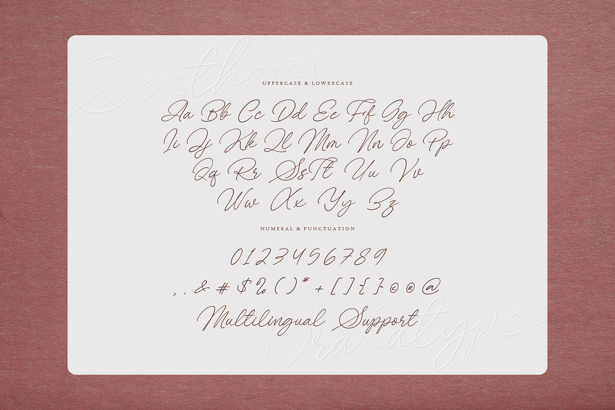 Senthami - Elegant Script Font, a Script Font by Graha Type
