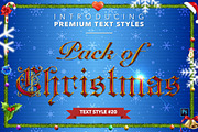 Christmas Pack #1 - Text Styles, a Layer Style Add-On by Jonas Stensgaard (Thumbnail 21 of 23)