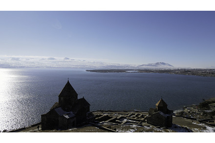 Aerial view of a high hill and a, a Nature Photo by Media Whale Stock