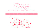 Pink Watercolor Backgrounds + Washes, an Illustration by Feather Grace Designs (Thumbnail 5 of 7)
