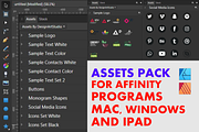 Assets Pack for Affinity, a Graphic by Design Art Studio (Thumbnail 1 of 2)