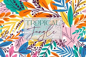 JUNGLE Tropical Leaves Pattern