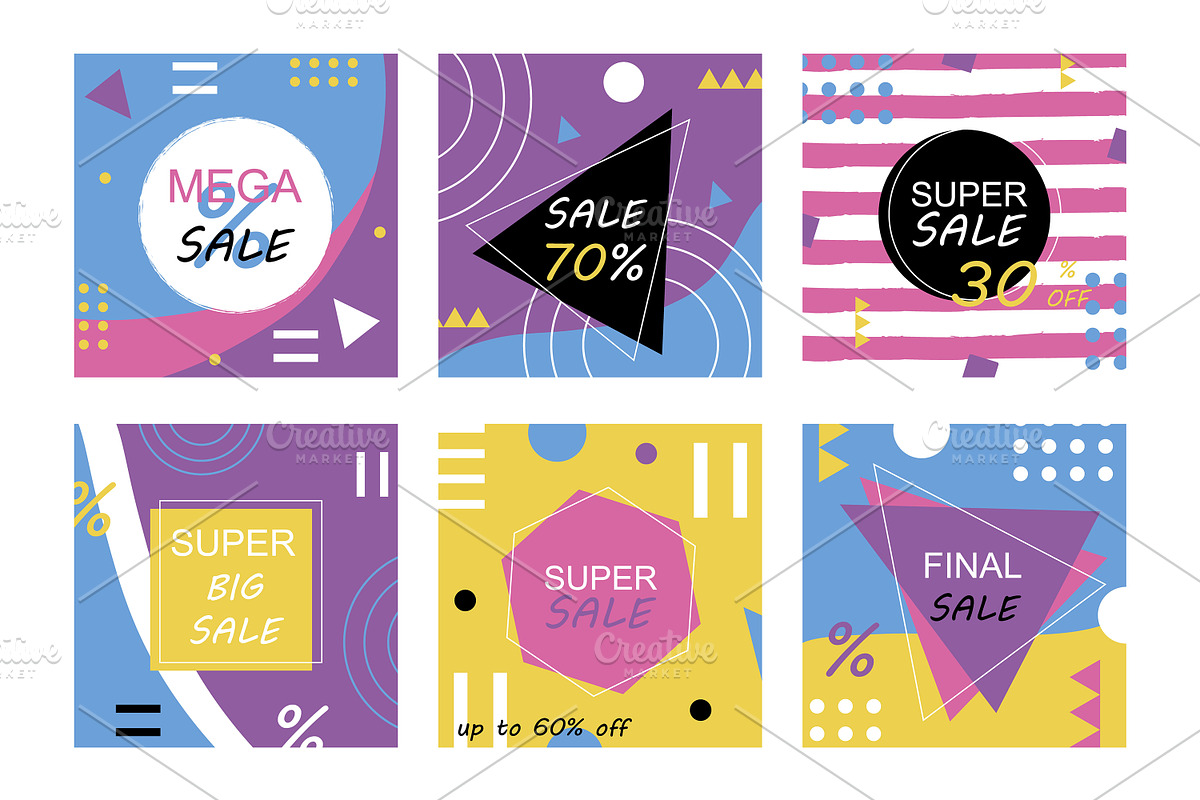 Social Media Sales Banners, a Templates & Theme by kh_cat