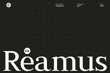 CS Reamus – Serif Typeface