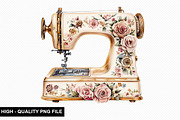 Sewing Machine Clipart Bundle, an Illustration by crative8112 (Thumbnail 4 of 10)