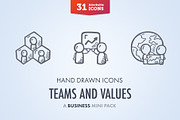 Teams And Values - Business Icons, an Icon by Good Stuff No Nonsense (Thumbnail 1 of 13)