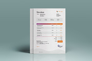 Ms Word Invoice Template, a Stationery Template by GreenPixi (Thumbnail 1 of 4)
