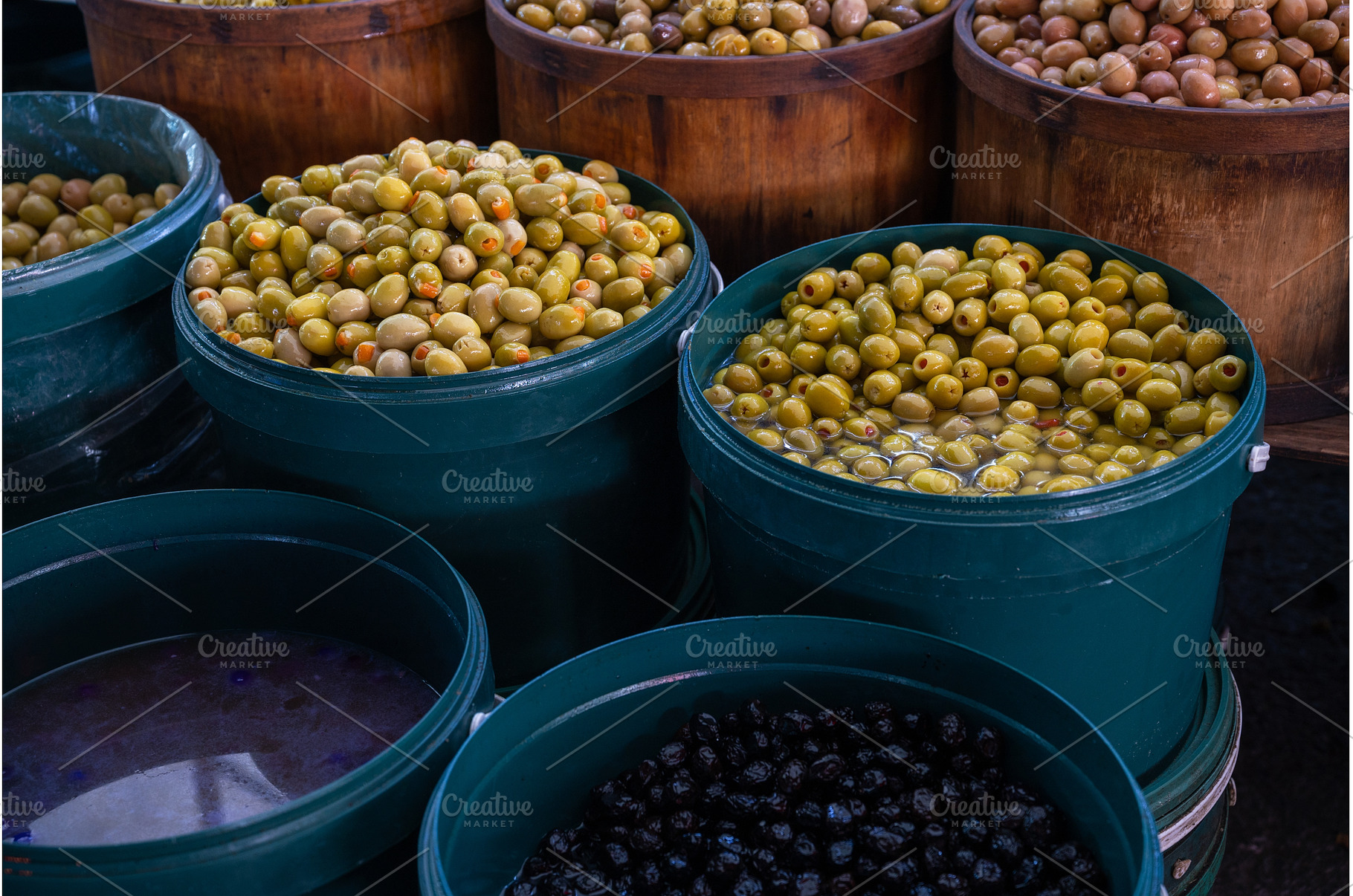 Different olives trading in the, a Food & Drink Photo by Jan Jack Russo Media