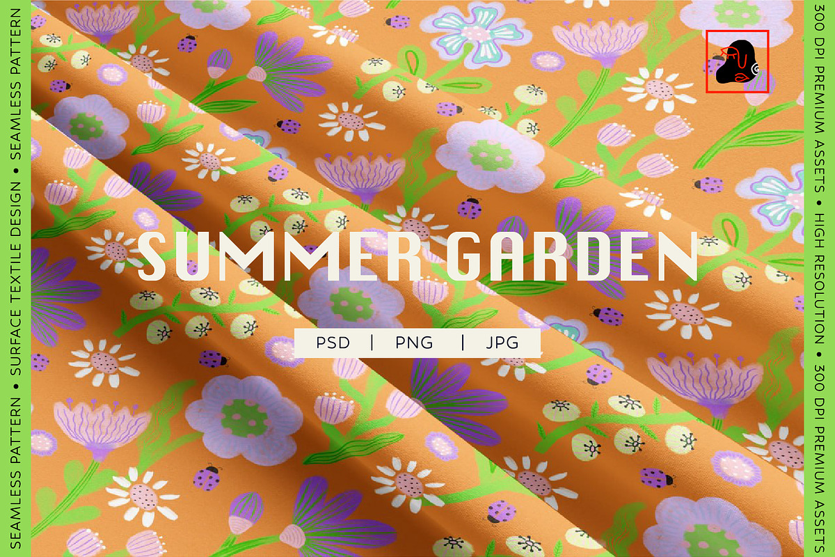 Summer Garden Seamless Pattern, a Pattern Graphic by Alona Savchuk (Photo 1 of 6)