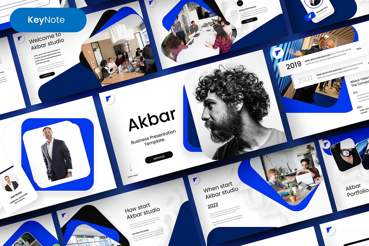 Akbar – Business Keynote Template, a Presentation Template by Dens Creative Studio (Photo 1 of 6)